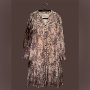 Susanne Vintage Garden Floral Tiered Midi Dress by Boutique/Polagram - NWT